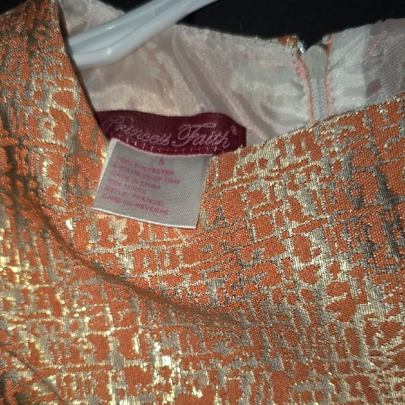 Orange Pleated Sundress for Wedding Guest - Picture 5 of 5